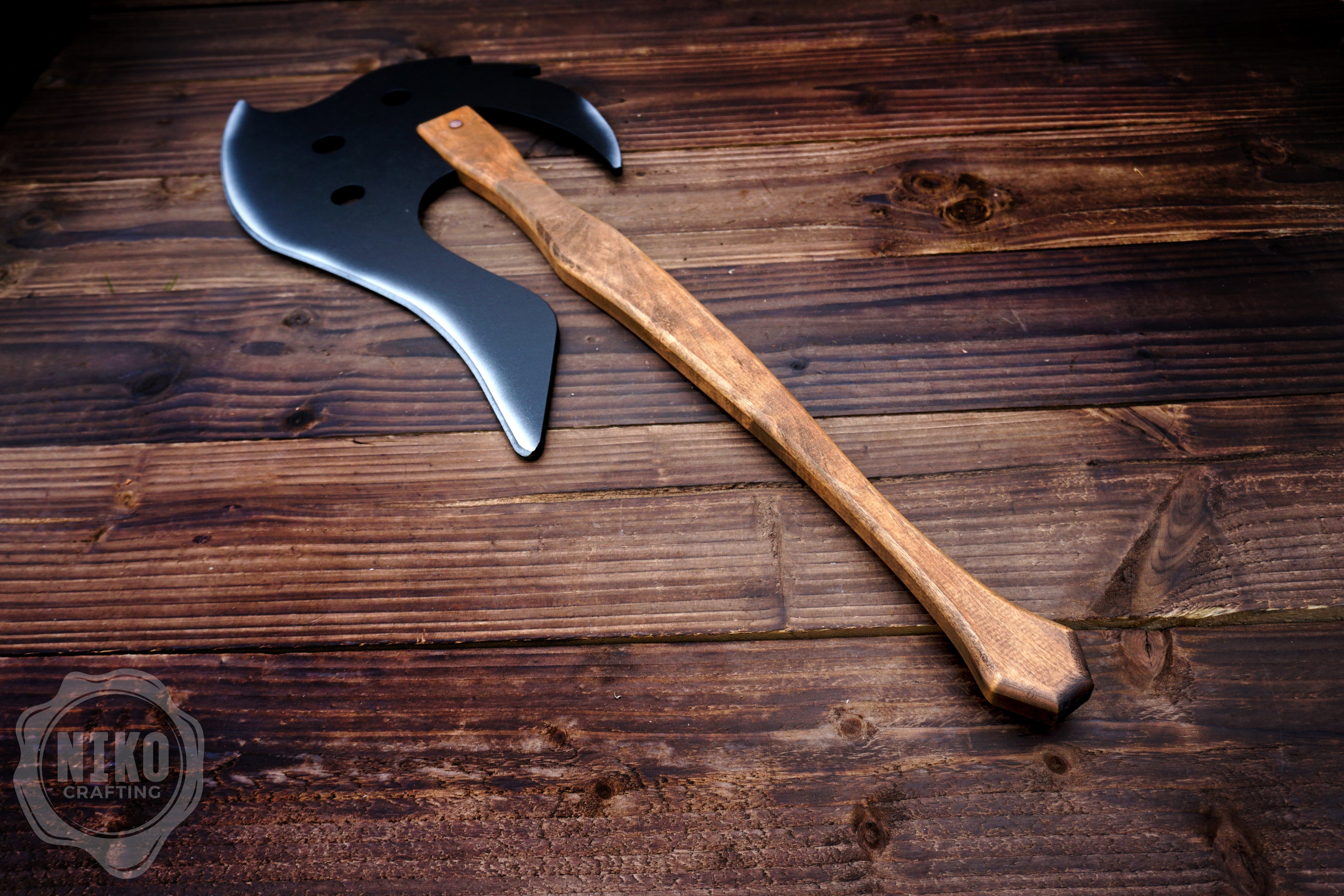 Wooden Large Fantasy Toy Axe - Personalised, Unique Gift.