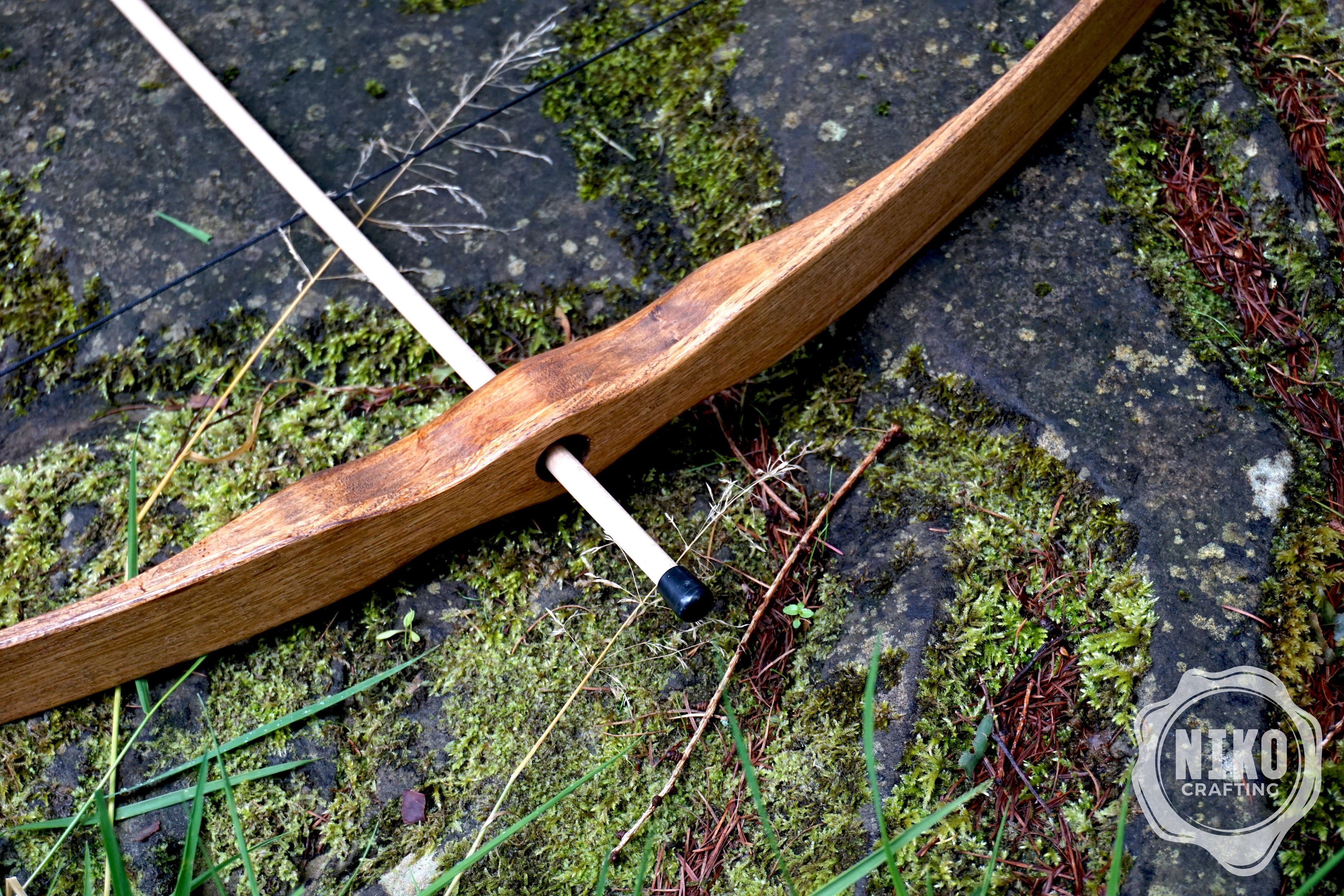 Large Wooden Bow and Arrows: Handmade, Personalized Gift