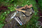 Small Wooden Crossbow and 3 Arrows: Handmade, Personalised Gift