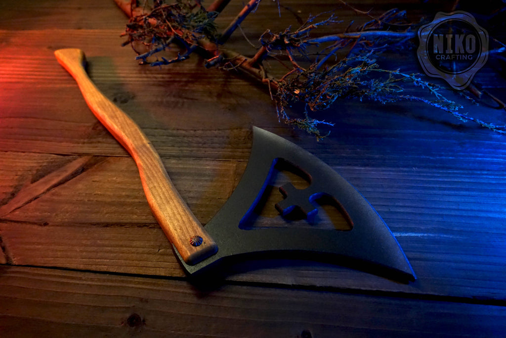 Wooden Viking Toy Axe: Gotland Replica - Handmade, Personalised Gift