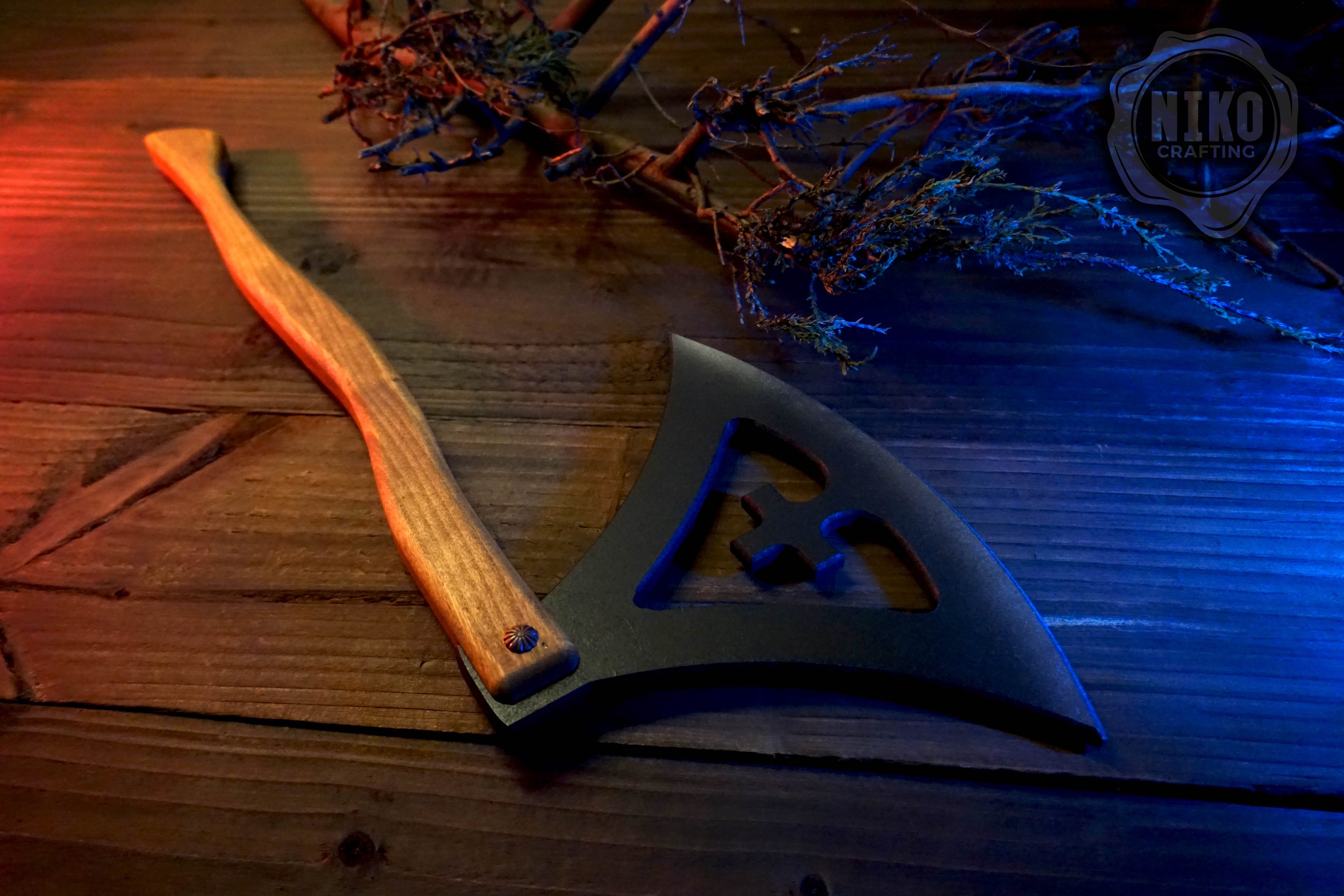 Wooden Viking Toy Axe: Gotland Replica - Handmade, Personalised Gift