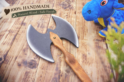 Wooden Two-Sided Wooden Axe – Handmade Toy, Personalised Gift.