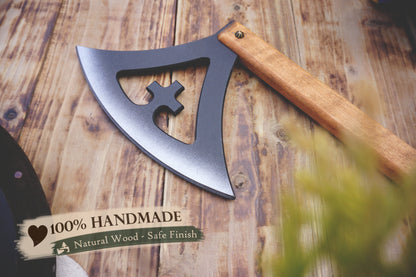Wooden Viking Toy Battle Axe: Gotland - Personalised, Unique Gift.