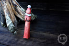 Hand-Carved Santa Claus Figure - Rustic Christmas Ornament. Personalised Figurine Mad of Alder Wood
