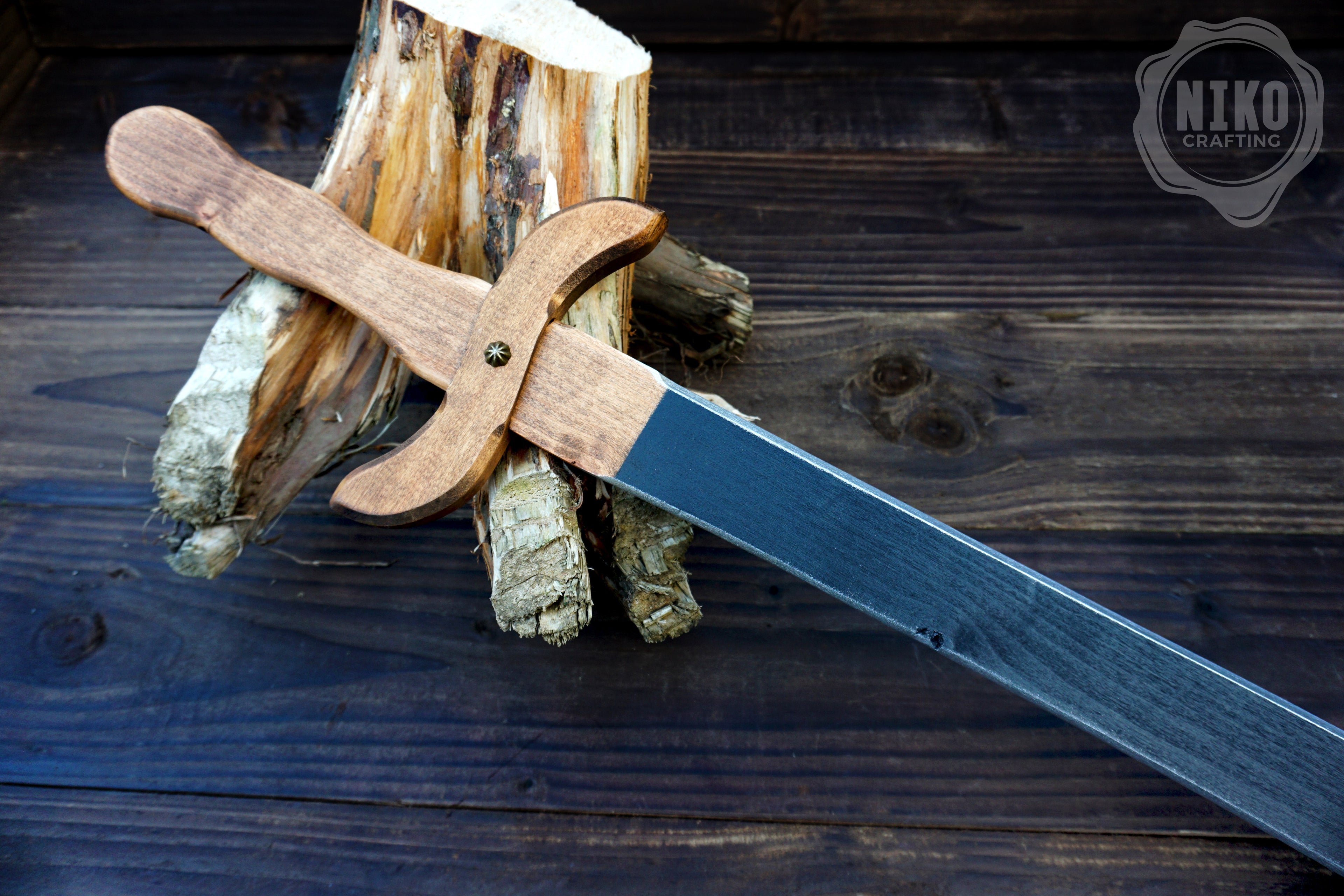 Wooden Large Toy Sword - Falchion: Handmade Personalised Gift