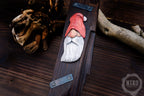 Hand-Carved Santa Claus Wall Art- Rustic Christmas Decoration. Personalised gift - C