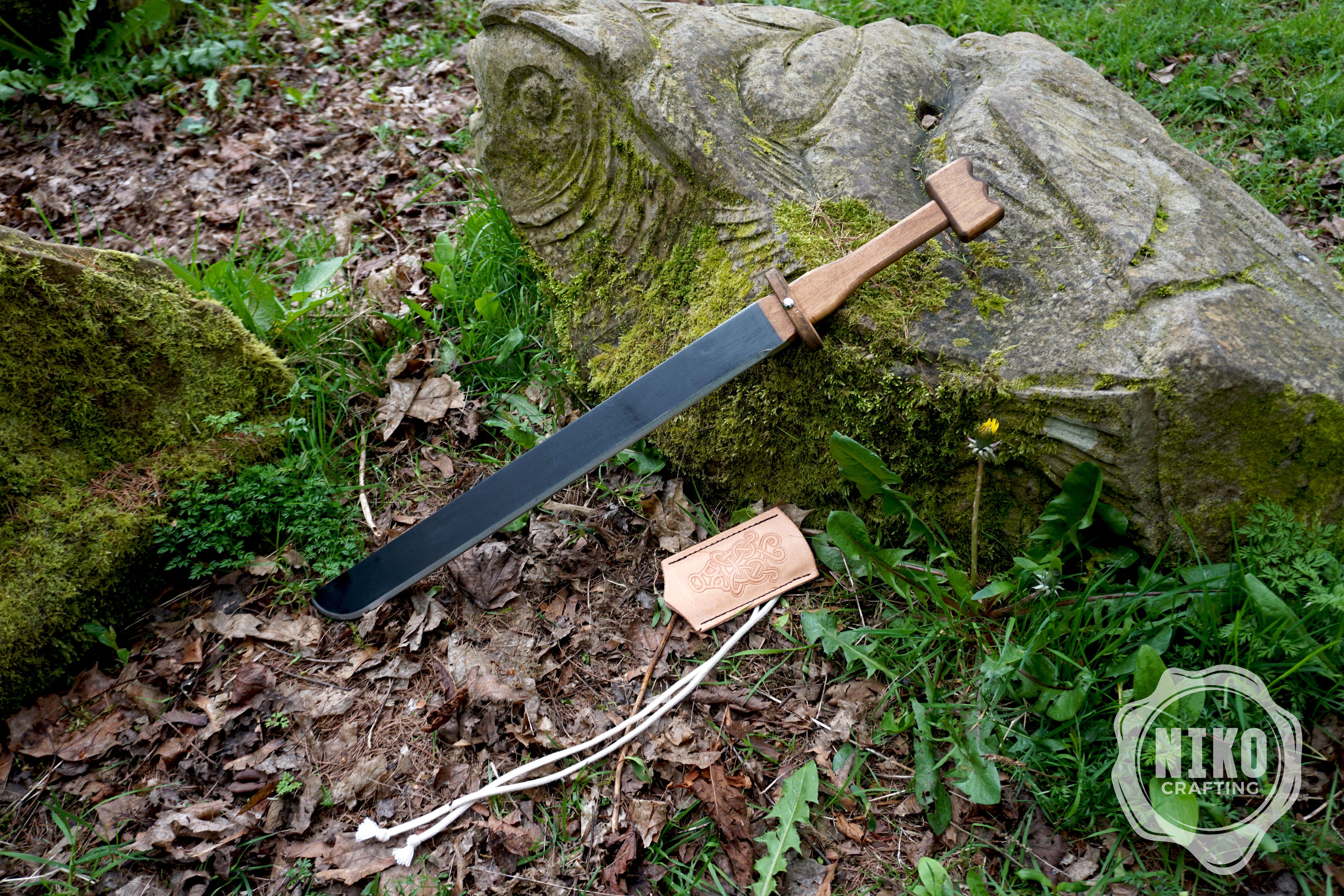 Wooden Viking swords - Langsax (Scramasax) - Handmade, Personalised gift