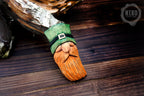 Hand-Carved Wooden Leprechaun, gnome - Personalized Hanging Home Decoration