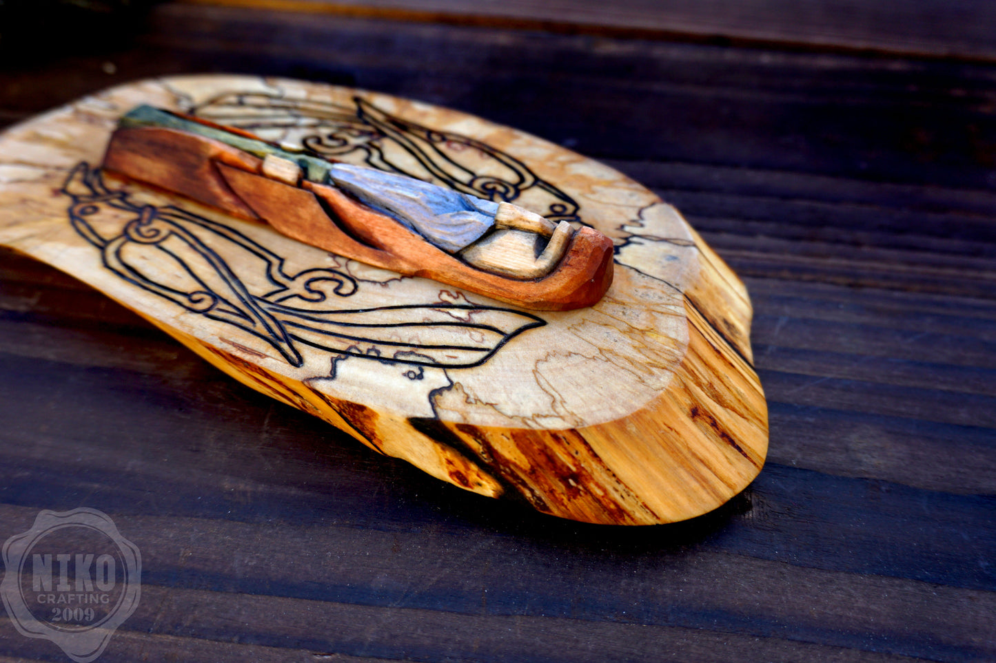 Hand Carved Odin Wall Art with Ravens – Lime Wood & Silver Birch – Viking Norse Wooden Decor – Handmade Rustic Ornament
