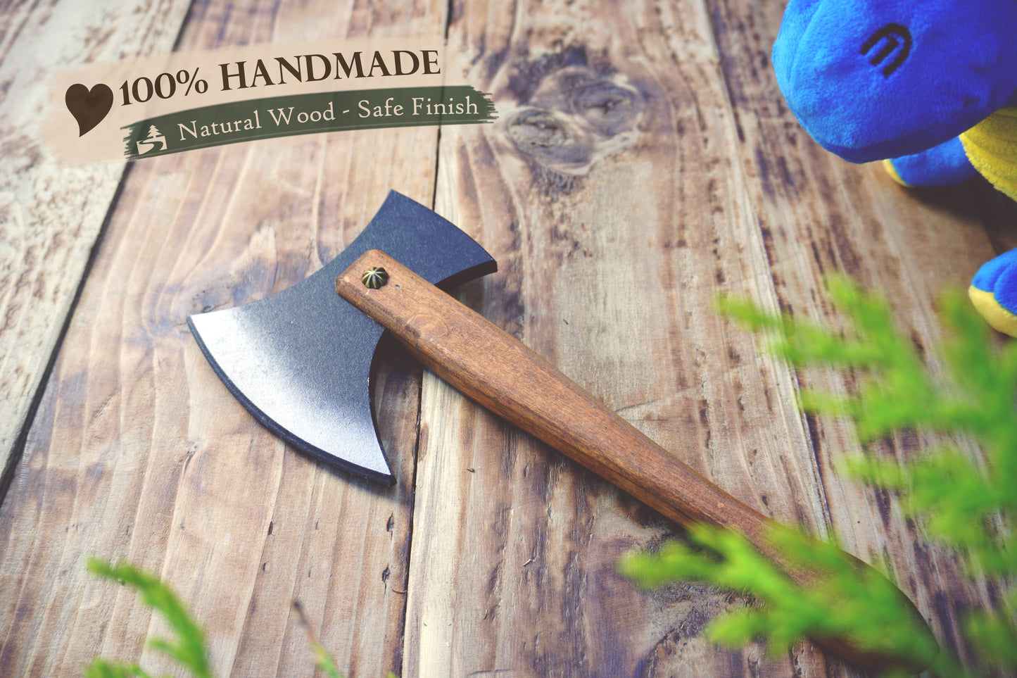 Wooden Small Toy Axe - Handmade, Personalised Gift