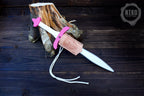 Pink Wooden Toy Sword with Leather Scabbard: Handmade, Personalised Gift
