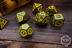 DnD Dice in Wooden Box - Pyrography: Dnd Dice - Hand-made, Personalized Dungeons and dragons Gift