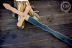 Wooden Two-Handed Toy Sword – Handmade Personalised Gift