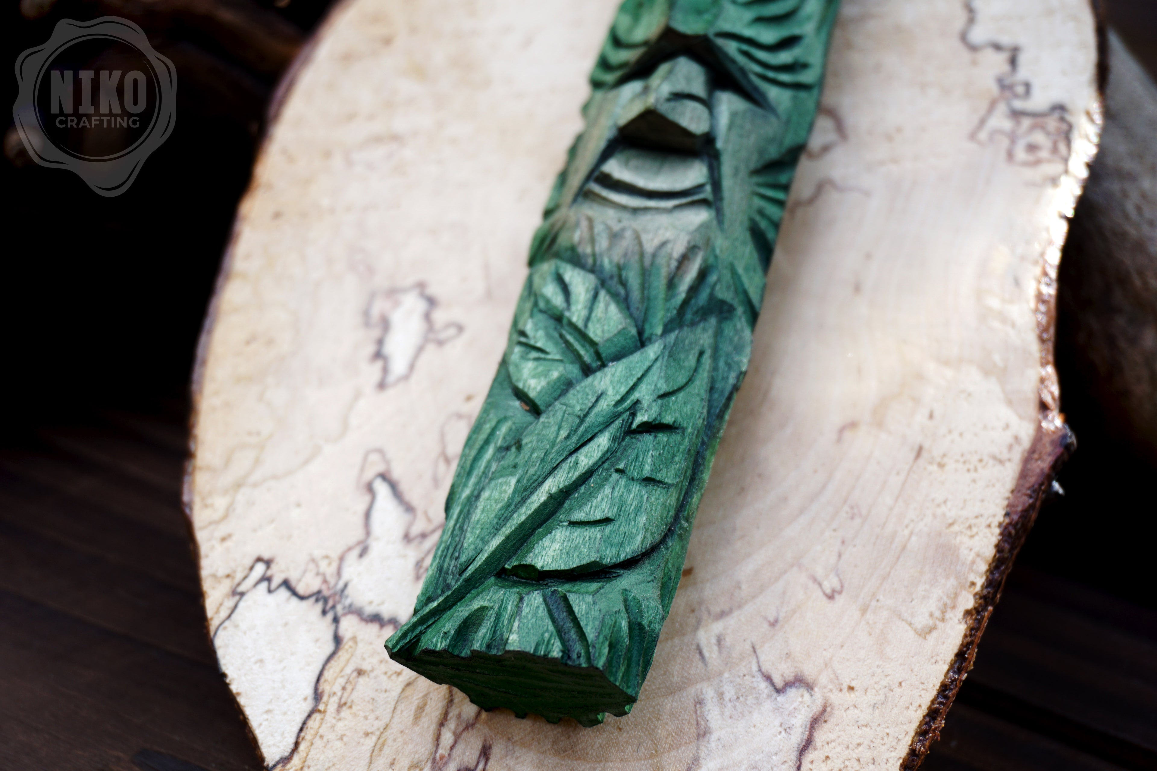 Hand-Carved Wood Spirit Wall Art - Rustic Decoration - Handmade Personalised Gift