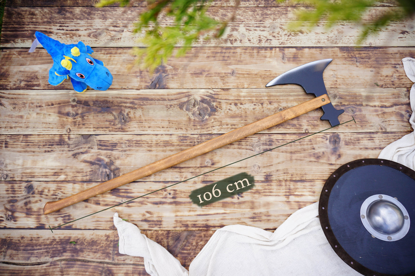 Wooden Medieval Toy Battle Axe – Viking Personalised, Unique Gift.