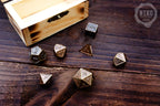 Metal Dice in Wooden Box - Pyrography: Viking Knotwork - Hand-made, Personalized Dungeons and dragons Gift