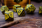 DnD Dice in Wooden Box - Pyrography: Mushroom - Hand-made, Personalized Dungeons and dragons Gift
