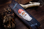 Hand-Carved Santa Claus Wall Art- Rustic Christmas Decoration. Personalised gift- B