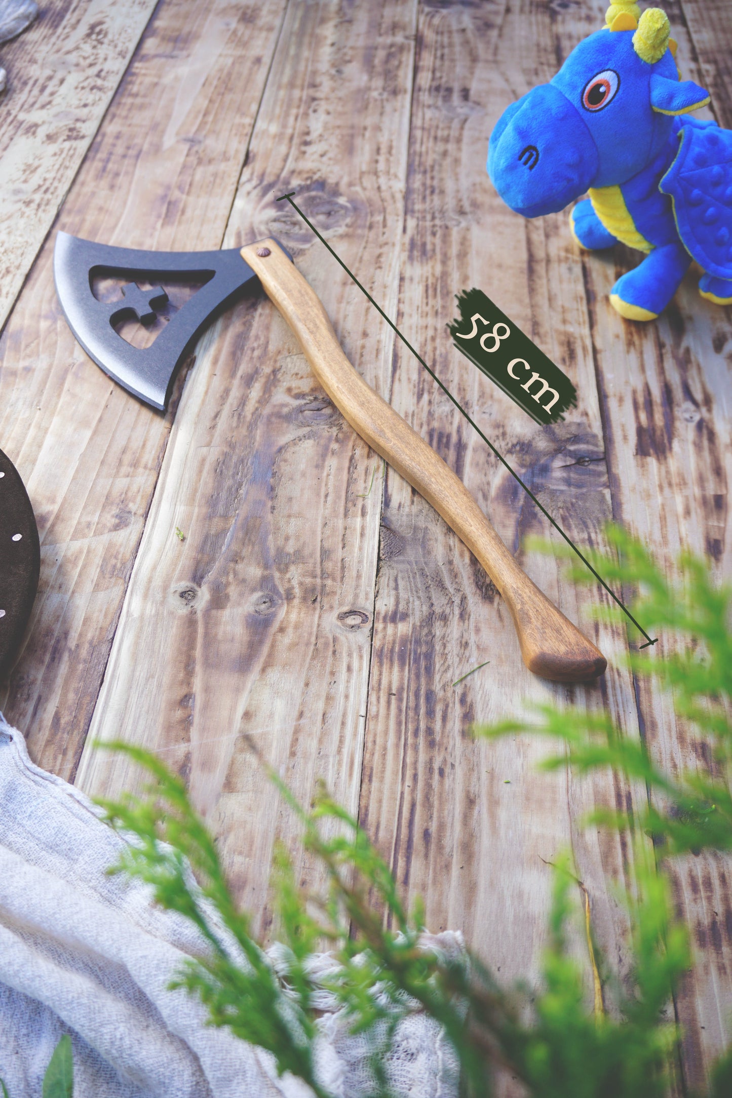Wooden Viking Toy Axe: Gotland Replica - Handmade, Personalised Gift