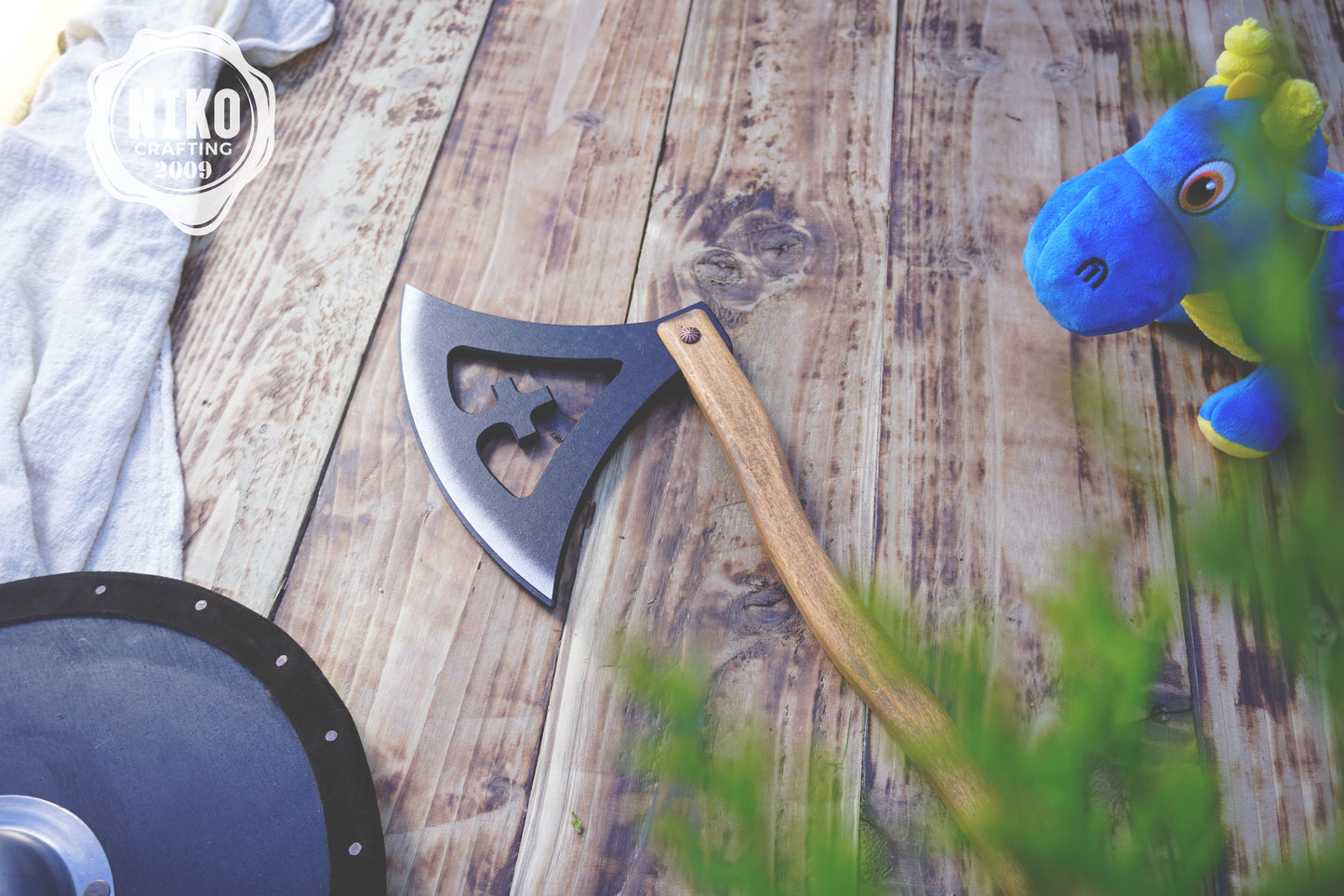 Wooden Viking Toy Axe: Gotland Replica - Handmade, Personalised Gift