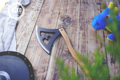 Wooden Viking Toy Axe: Gotland Replica - Handmade, Personalised Gift