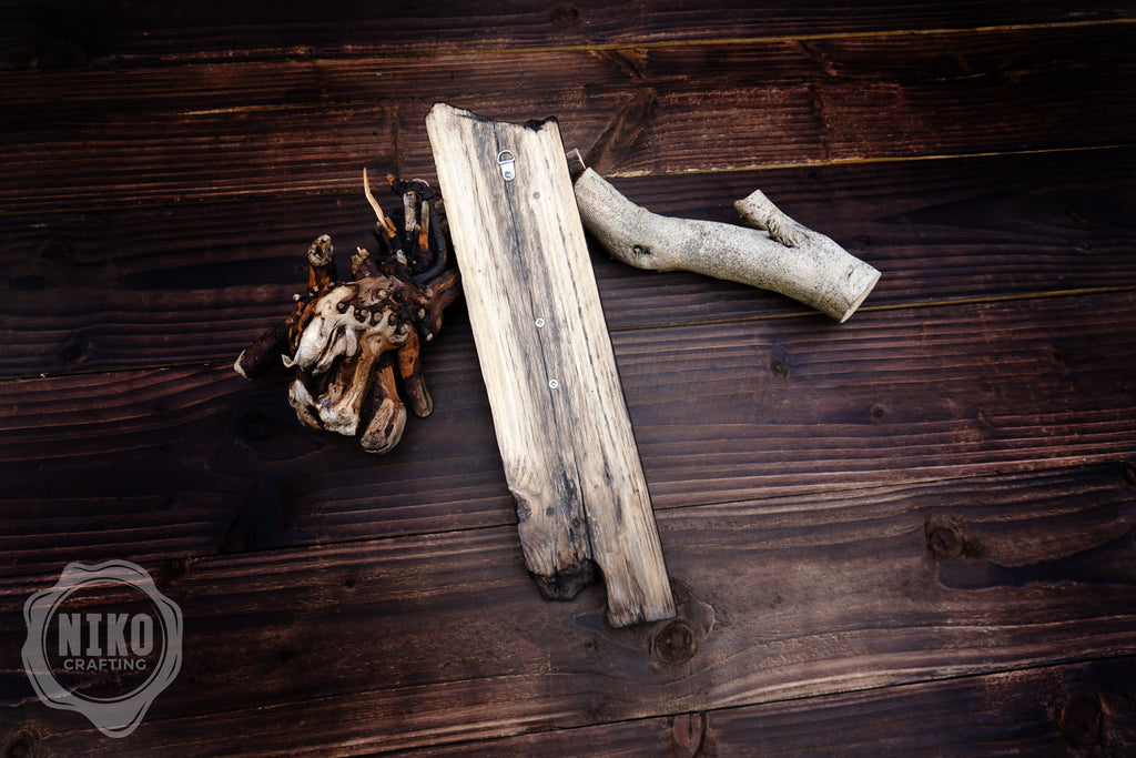 Hand-Carved Santa Claus Wall Art- Rustic Christmas Decoration. Personalised gift- B