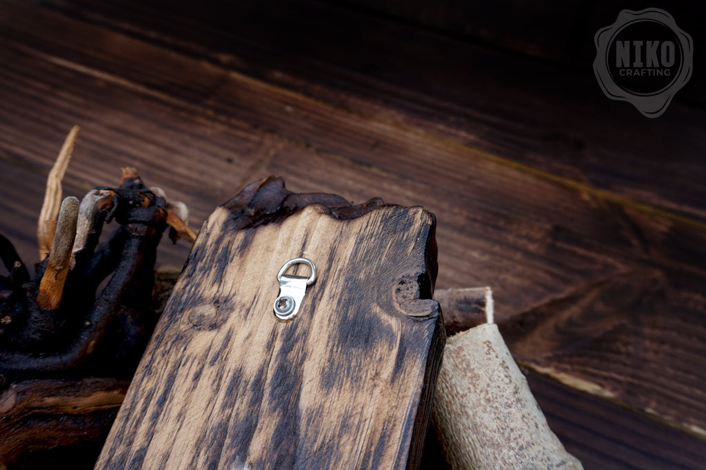 Hand-Carved Santa Claus Wall Art- Rustic Christmas Decoration. Personalised gift - A