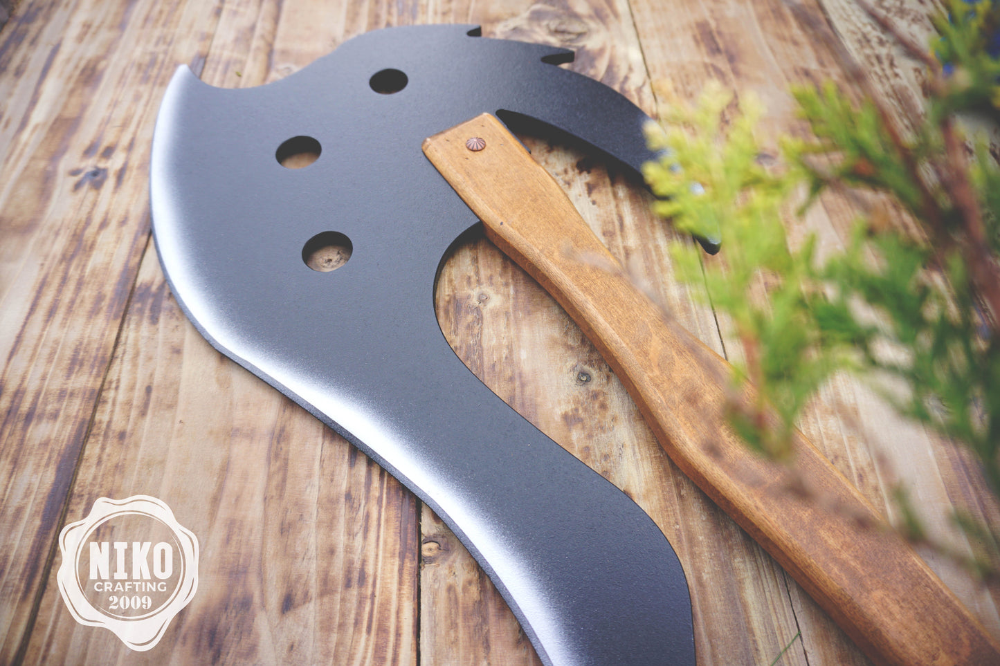 Wooden Large Fantasy Toy Axe - Personalised, Unique Gift.