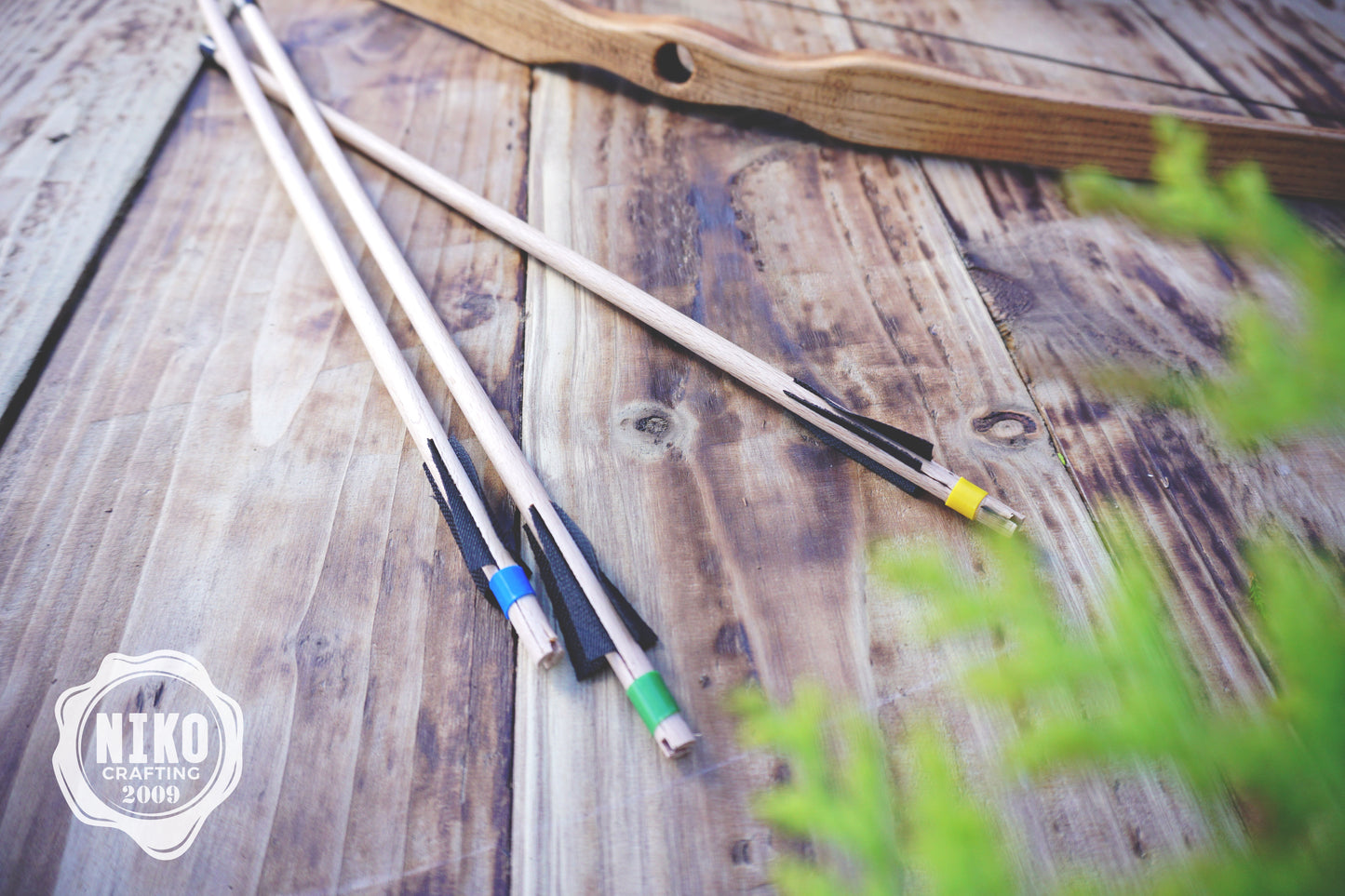 Personalized Small Wooden Bow and Arrows: Handcrafted Medieval Style Outdor Play, Costume