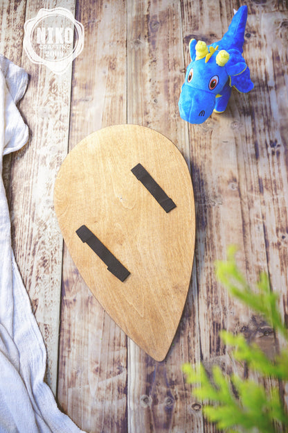 Wooden Viking Axe and Almond Shield - Gotland - Handmade Personalised Toy