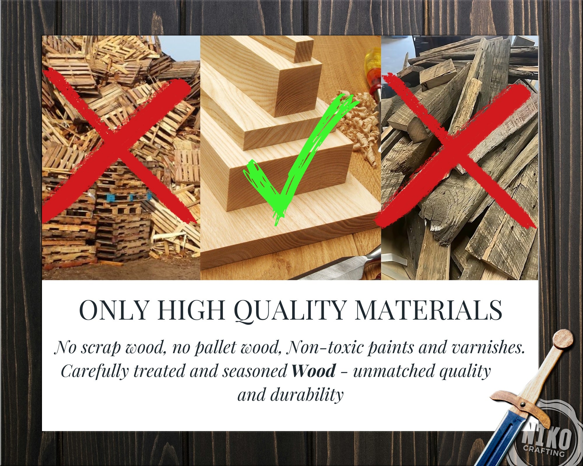 DnD Dice in Wooden Box - Pyrography: Axe - Hand-made, Personalized Dungeons and dragons Gift