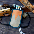 Handmade Toy Linen Quiver for Large Crossbow – Includes 3 Wooden Bolts (Arrows)