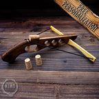 Wooden Cork-Crossbow and 3 corck: Handmade, Personalised Gift toy
