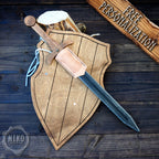 Wooden Toy Sword with Knight Shield and Scabbard - Personalised, handmade gift