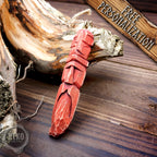 Hand-Carved Wooden Viking Ornament - Unique Personalized Rustic wall Decor: whittling dwarf, gnome, home spirit