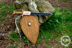 Wooden Viking Sword and Almond Shield - Handmade Personalised Toy - A