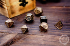 Metal Dice in Wooden Box - Pyrography: Viking Knotwork - Hand-made, Personalized Dungeons and dragons Gift