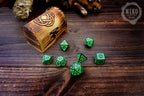 DnD Dice in Wooden Box - Pyrography: Viking Knots - Hand-made, Personalized Dungeons and dragons Gift