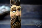 Hand-Carved Bearded Viking- Whittled Standing Figurine. Personalised Bearded man