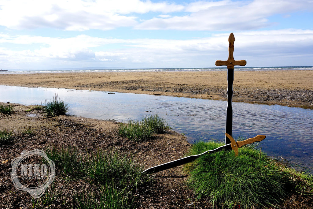 Wooden Two-Handed Toy Sword – Handmade Personalised Gift