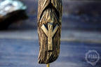 Hand-Carved Bearded Viking in Helmet - Whittled Standing Figurine. Personalised Gift