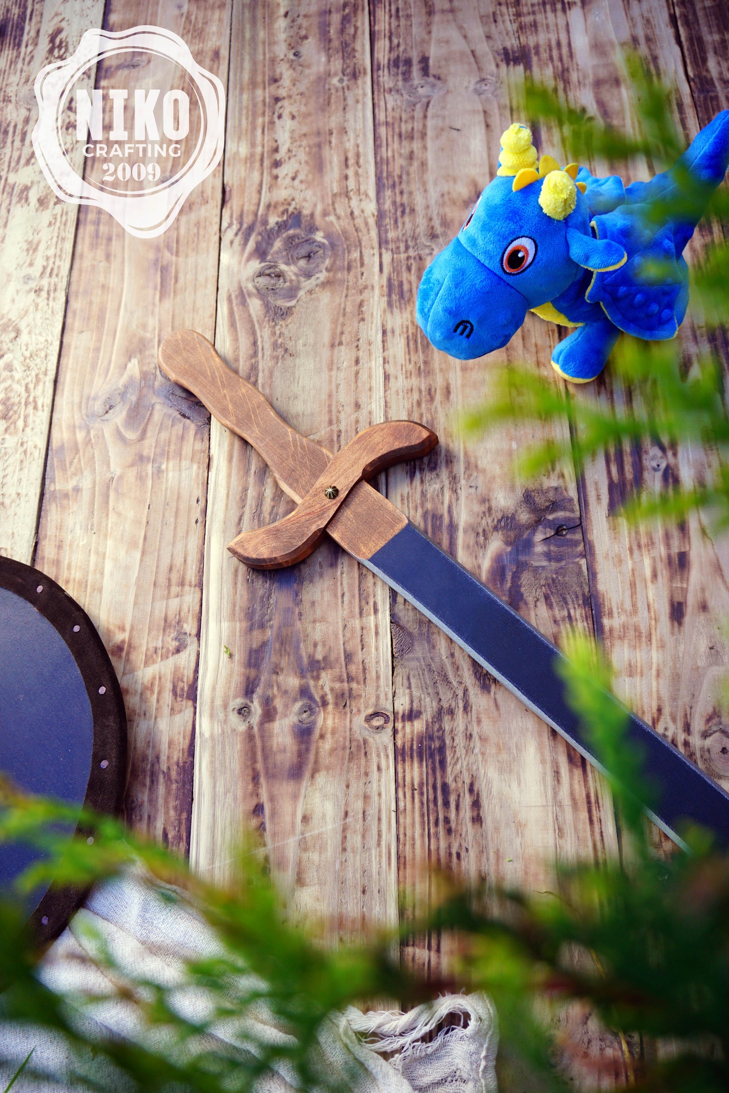 Wooden Large Toy Sword - Falchion: Handmade Personalised Gift